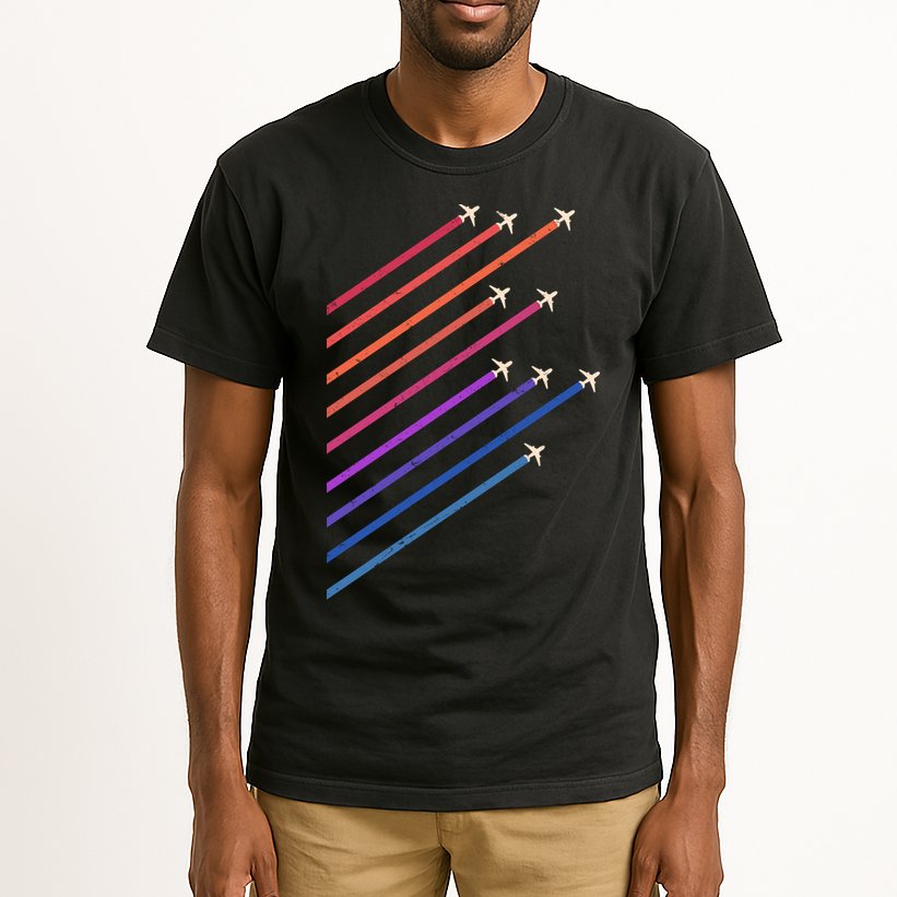 Vintage Retro Airplane Flight Tall T-Shirt