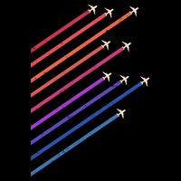 Vintage Retro Airplane Flight Tall T-Shirt