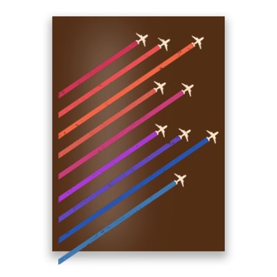 Vintage Retro Airplane Flight Poster