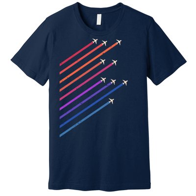 Vintage Retro Airplane Flight Premium T-Shirt