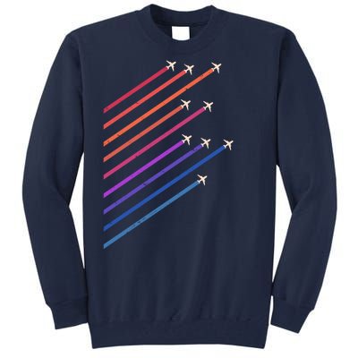 Vintage Retro Airplane Flight Tall Sweatshirt