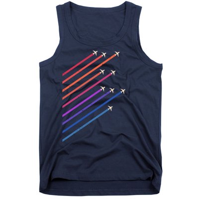 Vintage Retro Airplane Flight Tank Top