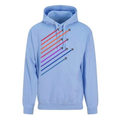 Vintage Retro Airplane Flight Unisex Surf Hoodie