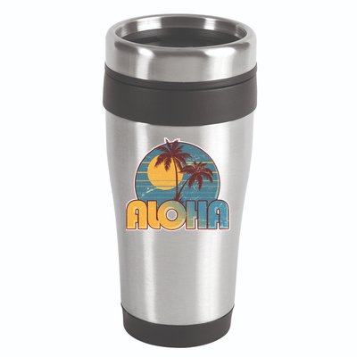 Vintage Retro Aloha  16oz Travel Tumbler