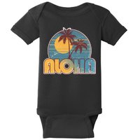 Vintage Retro Aloha  Baby Bodysuit