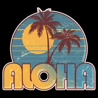 Vintage Retro Aloha  Baby Bodysuit