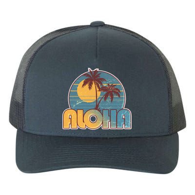 Vintage Retro Aloha  Yupoong Adult 5-Panel Trucker Hat