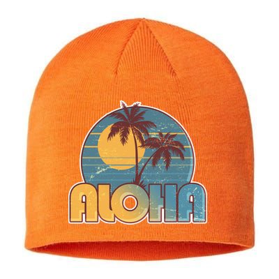 Vintage Retro Aloha  Sustainable Beanie