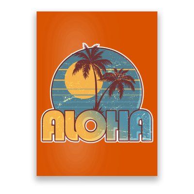Vintage Retro Aloha  Poster