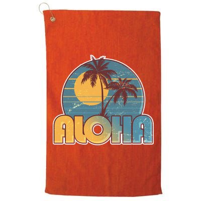 Vintage Retro Aloha  Golf Towel