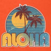 Vintage Retro Aloha  Womens T-Shirt
