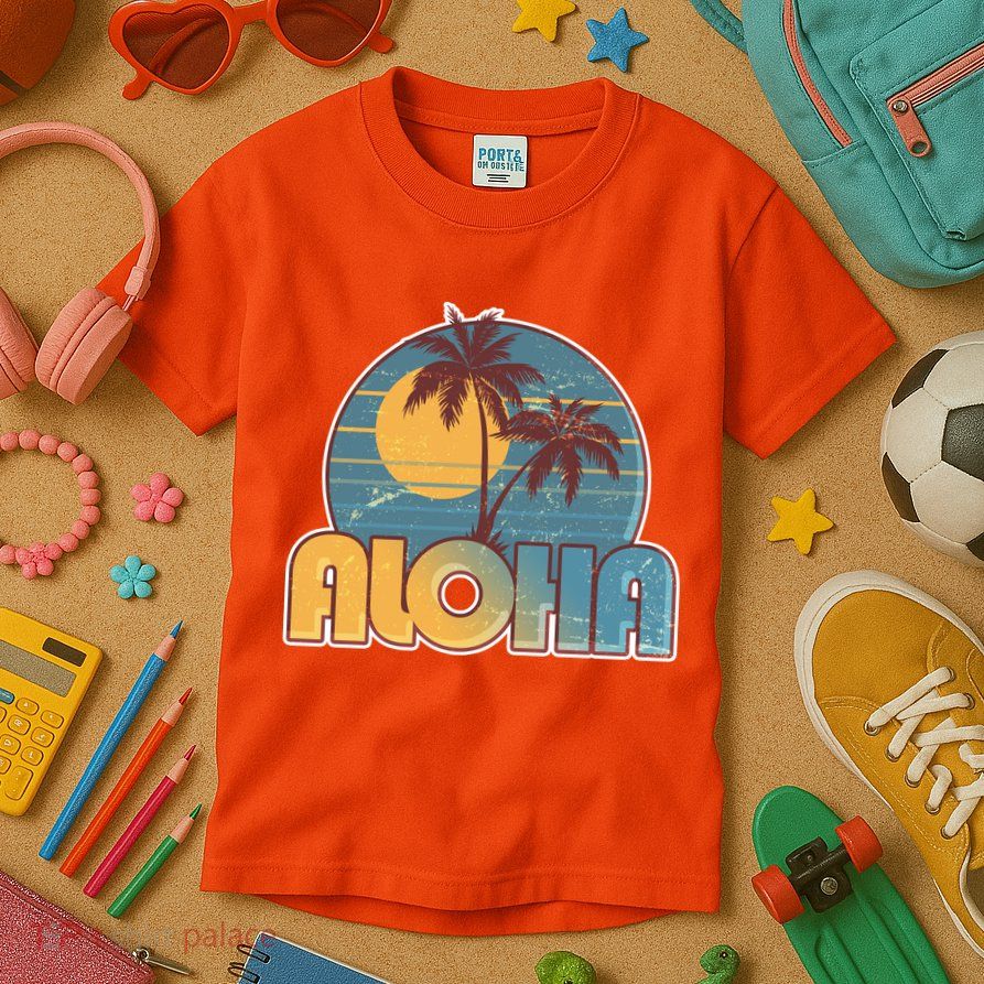 Vintage Retro Aloha  Kids T-Shirt