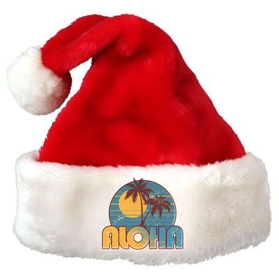 Vintage Retro Aloha  Premium Christmas Santa Hat