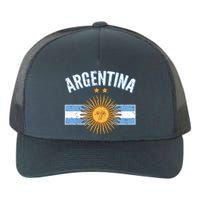 Vintage Retro Argentina Country Flag  Yupoong Adult 5-Panel Trucker Hat