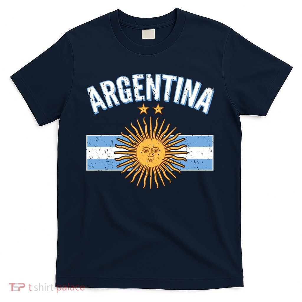 Vintage Retro Argentina Country Flag  T-Shirt