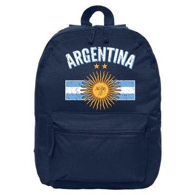 Vintage Retro Argentina Country Flag  16 in Basic Backpack