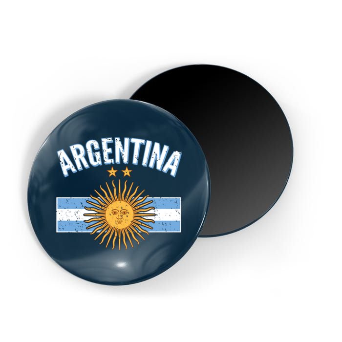 Vintage Retro Argentina Country Flag  Magnet