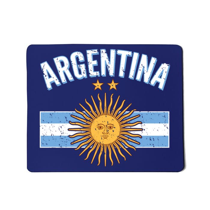 Vintage Retro Argentina Country Flag  Mousepad