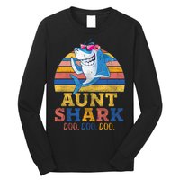 Vintage Retro Aunt Shark Doo Long Sleeve Shirt