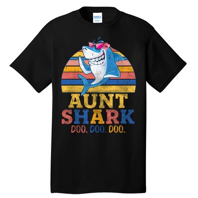 Vintage Retro Aunt Shark Doo Tall T-Shirt