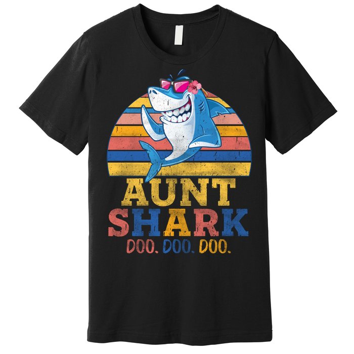 Vintage Retro Aunt Shark Doo Premium T-Shirt