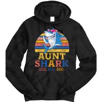 Vintage Retro Aunt Shark Doo Tie Dye Hoodie