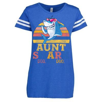 Vintage Retro Aunt Shark Doo Enza Ladies Jersey Football T-Shirt