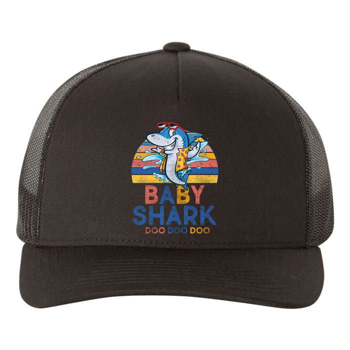 Vintage Retro Baby Shark Doo Yupoong Adult 5-Panel Trucker Hat