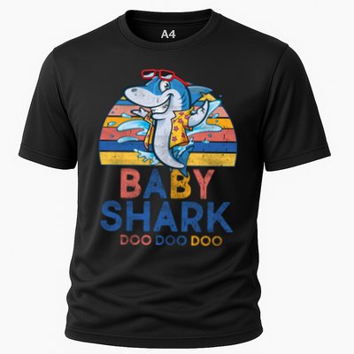 Vintage Retro Baby Shark Doo Performance Shirt