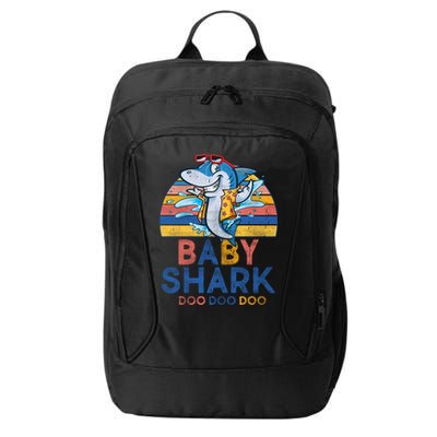Vintage Retro Baby Shark Doo City Backpack