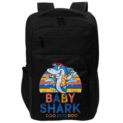 Vintage Retro Baby Shark Doo Impact Tech Backpack