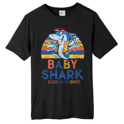 Vintage Retro Baby Shark Doo Tall Fusion ChromaSoft Performance T-Shirt