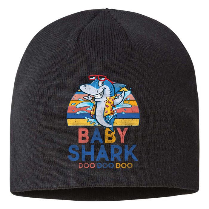 Vintage Retro Baby Shark Doo Sustainable Beanie