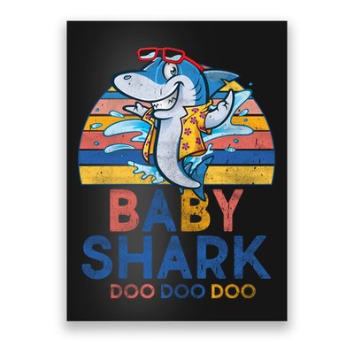 Vintage Retro Baby Shark Doo Poster