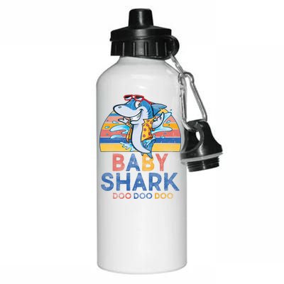 Vintage Retro Baby Shark Doo Aluminum Water Bottle