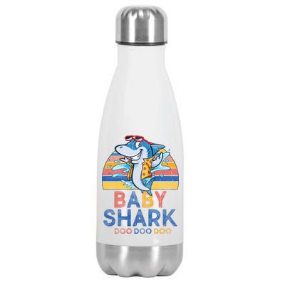 Vintage Retro Baby Shark Doo Stainless Steel Insulated Water Bottle