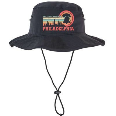 Vintage Retro Bad Things Happen In Philadelphia Bucket Hat