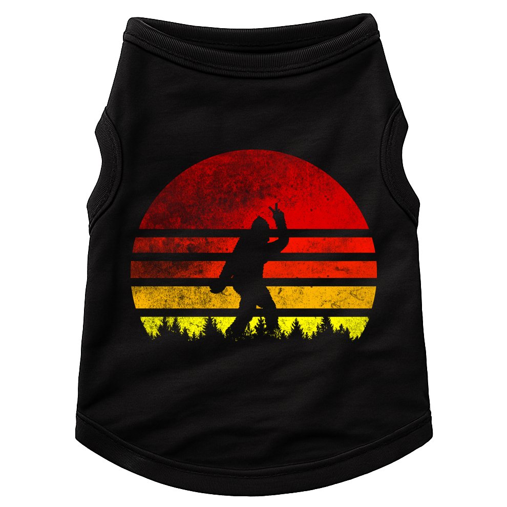Vintage Retro Bigfoot Believe Doggie Tank