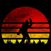 Vintage Retro Bigfoot Believe Polo