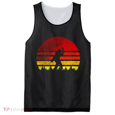 Vintage Retro Bigfoot Believe Mesh Reversible Basketball Jersey Tank