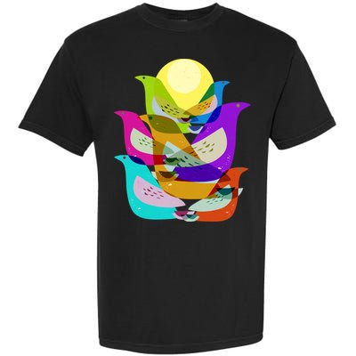 Vintage Retro Birds Garment-Dyed Heavyweight T-Shirt