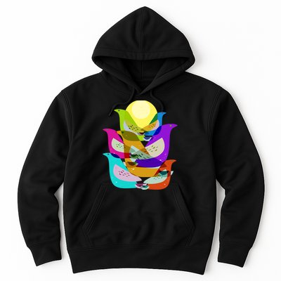 Vintage Retro Birds Hoodie