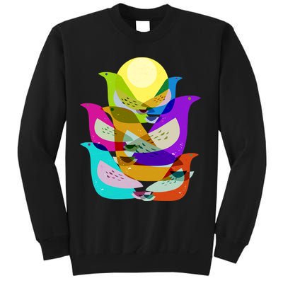 Vintage Retro Birds Sweatshirt
