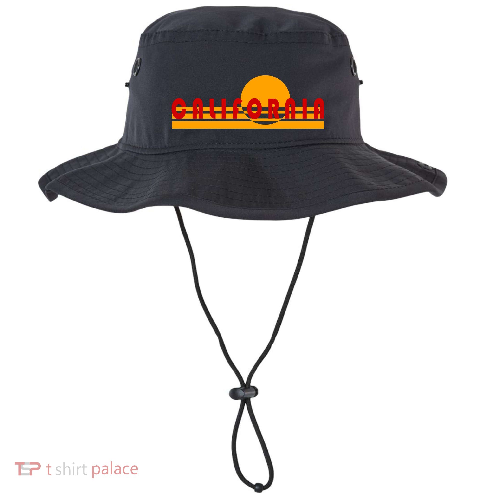 Vintage Retro California Simple Sinset Bucket Hat