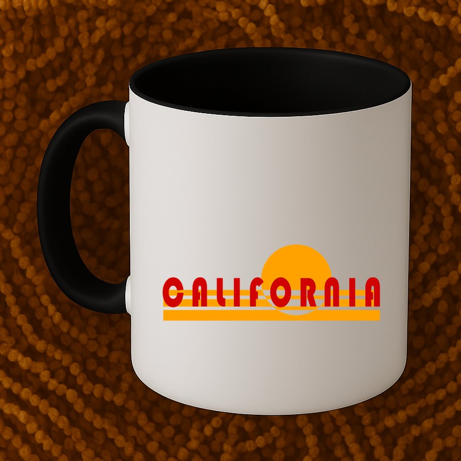 Vintage Retro California Simple Sinset Mug