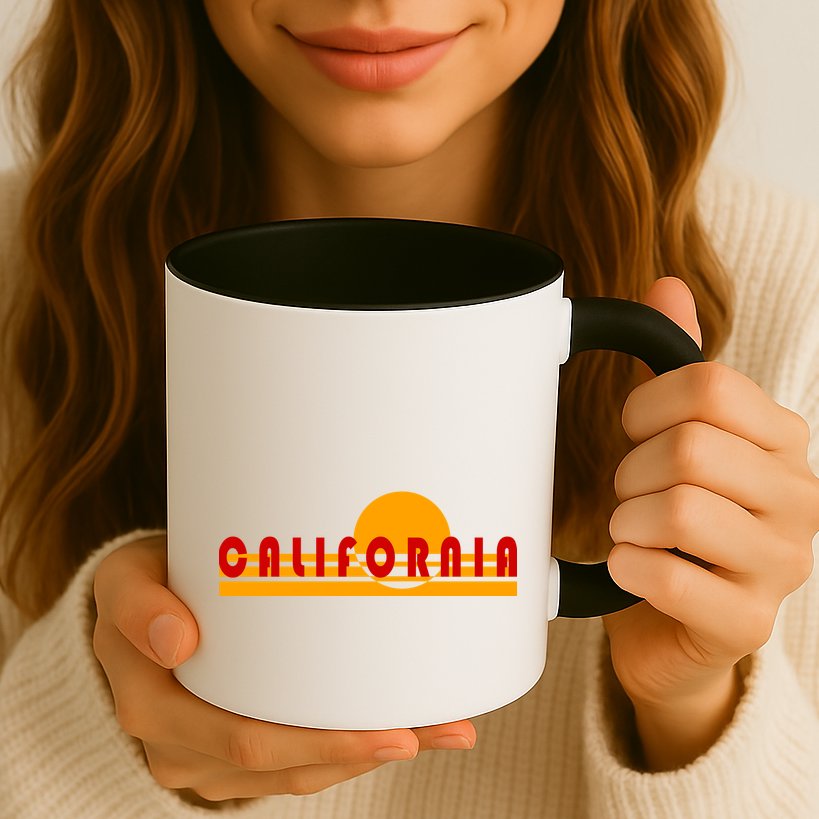 Vintage Retro California Simple Sinset Mug