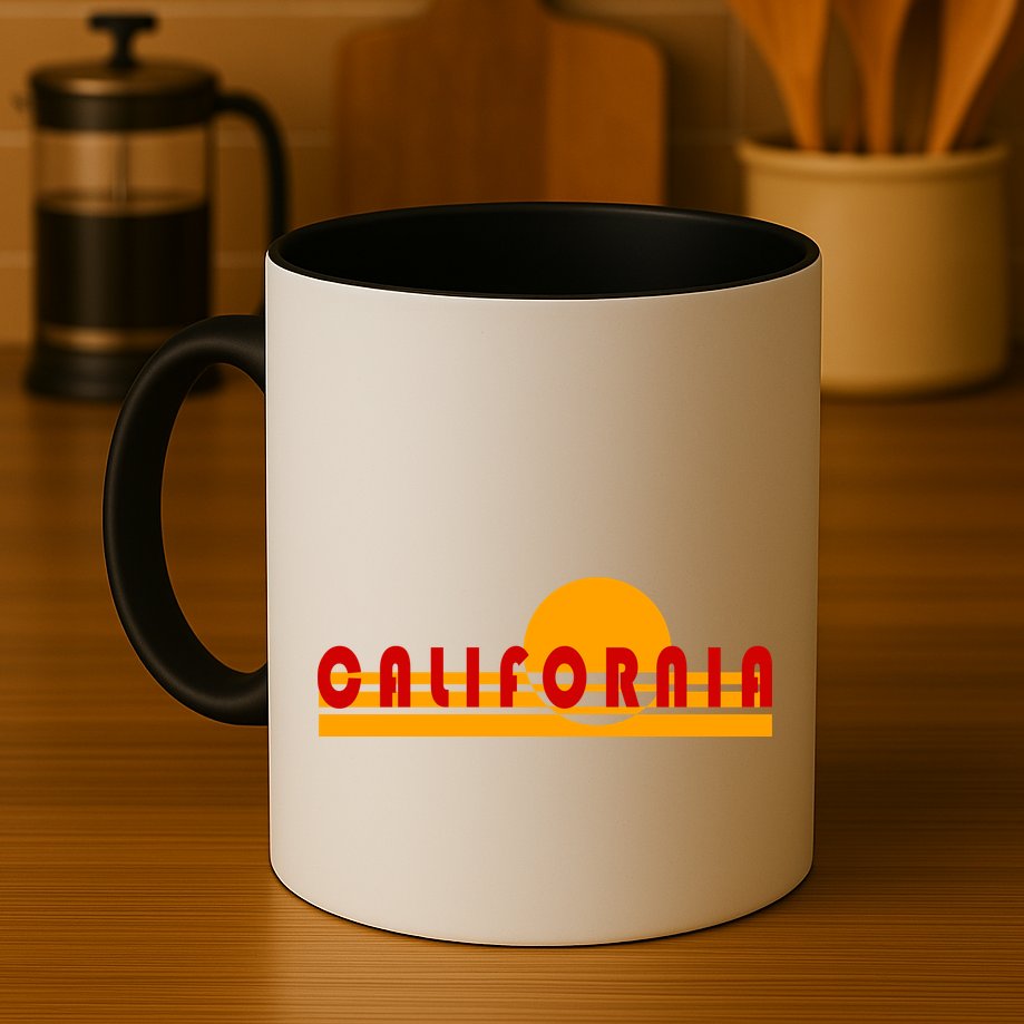 Vintage Retro California Simple Sinset Mug