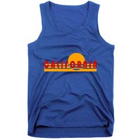 Vintage Retro California Simple Sinset Tank Top