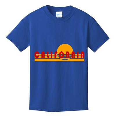 Vintage Retro California Simple Sinset Kids T-Shirt