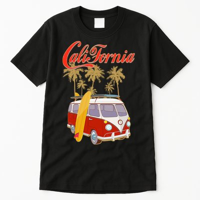 Vintage Retro California Surf Van Tall T-Shirt